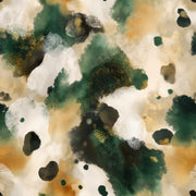 Beige and Forest Green Abstract Pattern Wallpaper design