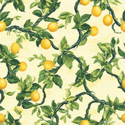 Cream Background Lemon Tree Botanical Wallpaper design