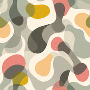 Pastel Multicolor Abstract Shape Wallpaper design