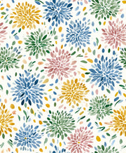 Bright Multicolor Wildflower Pattern Wallpaper design