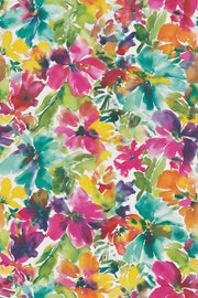 Vibrant Multicolor Watercolor Floral Wallpaper design