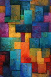 Vibrant Multicolor Abstract Geometric Wallpaper design