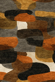 Warm Earthy Tones Geometric Abstract Wallpaper design