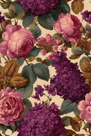 Floral Wallpaper Vintage Roses Wall Mural design