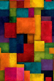 Geometric Wallpaper Vibrant Modern Decorative Mural design