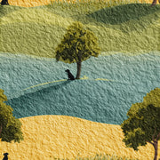 Shades of Green Wallpaper Natural Landscape Wall Mural design