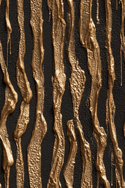 Gold Look Textured Abstract Strip Wallpaper design