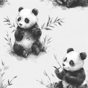 Panda Wallpaper Bamboo Watercolor Removable Wall Decor design