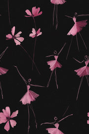 Ballerinas Wallpaper Abstract Flowers Decorative Mural design
