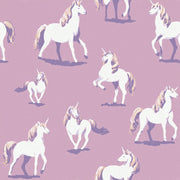 Purple Background Wallpaper Whimsical Removable Unicorn Wall Mural design