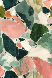 Terrazzo Wallpaper Marble Abstract Mosaic Decorative Mural design