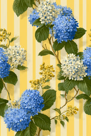 Floral Wallpaper Striped Removable Vintage Wall Mural design