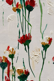 White Background Wallpaper Floral Abstract Wall Decor design