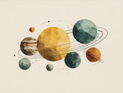 Planets Wallpaper Solar System Removable Abstract Wall Decor design