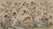 Muted Green Wallpaper Chinoiserie Vintage Wall Mural design