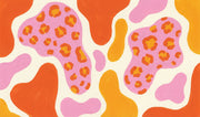 Abstract Leopard Print Wallpaper Animal Print Hand Painted Removable Wall Decor design