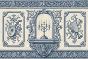 Baroque Wallpaper Ornate Classical Removable Wall Decor design