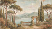 Mediterranean Landscape Wallpaper Italian Villa Terrace Romantic Classic Mural Removable Wall Decor design