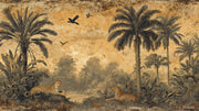 Tropical Birds Wallpaper Vintage Tropical Wall Mural design