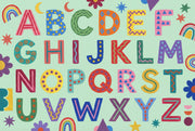 Alphabet Wallpaper Kids Playful Removable Wall Decor design