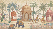 Mughal Palace Wallpaper Indian Garden Elephants Wall Mural design