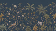 Chinoiserie Floral Wallpaper Tropical Lemur Wall Decor design