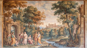 Classical Landscape Mural Wallpaper Vintage Fresco Greco Roman Figures Wall Mural design