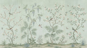 Floral Wallpaper Birds Traditional Wall Mural design