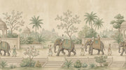 Indian Procession Wallpaper Elephants Architecture Wall Mural design