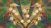 Art Deco Wallpaper Gold Tropical Leaves Wall Mural design