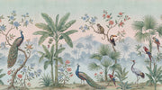 Tropical Birds Wallpaper Chinoiserie Jungle Wall Mural design