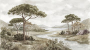 Cloudy Sky Wallpaper Overcast Misty Wall Mural design