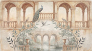 Classical Arches Wallpaper Italian Courtyard Removable Fresco Mural Wall Decor design