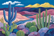 Desert Landscape Wallpaper Cactus Southwestern Wall Mural design
