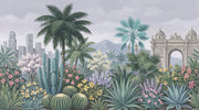 Cloudy Sky Wallpaper Desert Oasis City Skyline Removable Wall Decor design