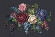 Dark Floral Wallpaper Moody Botanical Vintage Flower Wall Mural design
