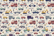 Kids Wallpaper Vehicles Traffic Removable Wall Decor design