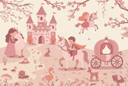 Fairytale Wallpaper Princess Removable Castle Wall Decor design
