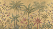 Tropical Birds Wallpaper Vintage Floral Wall Mural design