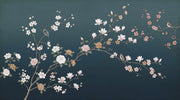 Muted Green Wallpaper Chinoiserie Removable Floral Wall Decor design