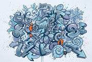 Graffiti Wallpaper Street Art Removable Icy Wall Decor design