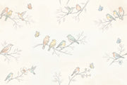 Birds Wallpaper Butterflies Removable Branches Wall Decor design