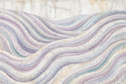 Abstract Waves Wallpaper Wavy Stripes Removable Pastel Lavender Wall Decor design