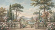 Peacocks Wallpaper Garden Bridge Removable Wall Decor design