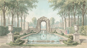Muted Green Wallpaper Garden French Removable Wall Decor design