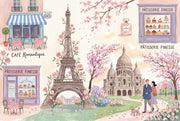 Paris Wallpaper Eiffel Tower Cafe Removable Wall Decor design