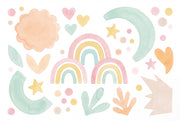 White Background Wallpaper Nursery Kids Wall Mural design