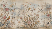 Floral Wallpaper Birds Garden Wall Mural design