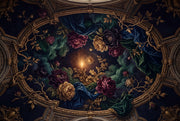 Baroque Floral Wallpaper Rococo Removable Gilded Wall Decor design