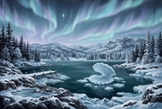 Aurora Borealis Wallpaper Northern Lights Arctic Sky Removable Wall Decor design